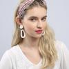 LALA Ethnic Imported Lace Hairband L-Wine