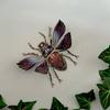 Metal Beetles Wall Art Colorful Bees Sign Wall Hangings Decor for Garden Yard