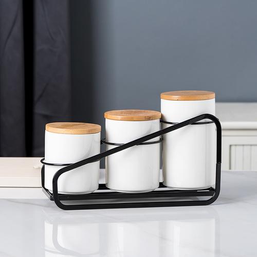 Food Grade Sealed Jar Ceramic Storage Jar Household Kitchen Grains Storage Jar Nut Tea Coffee Storage Box/collection Utensils