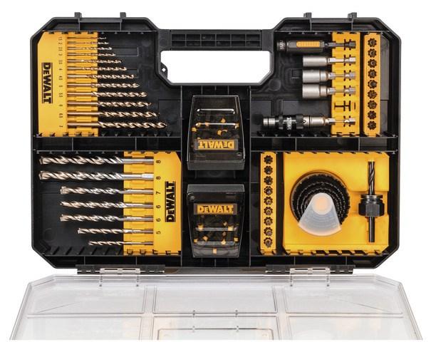Dewalt Zestaw Akcesoriów 1/4" 100 Szt. Wierteł Końcówe, Nasadek Otwornic Dt70620T-Qz