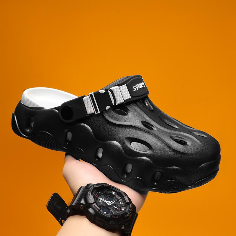 Men's 2025 New Summer Thickened Soft Soled Sandals for Both Men and Women, Outdoor Beach Shoes, Casual Slippers