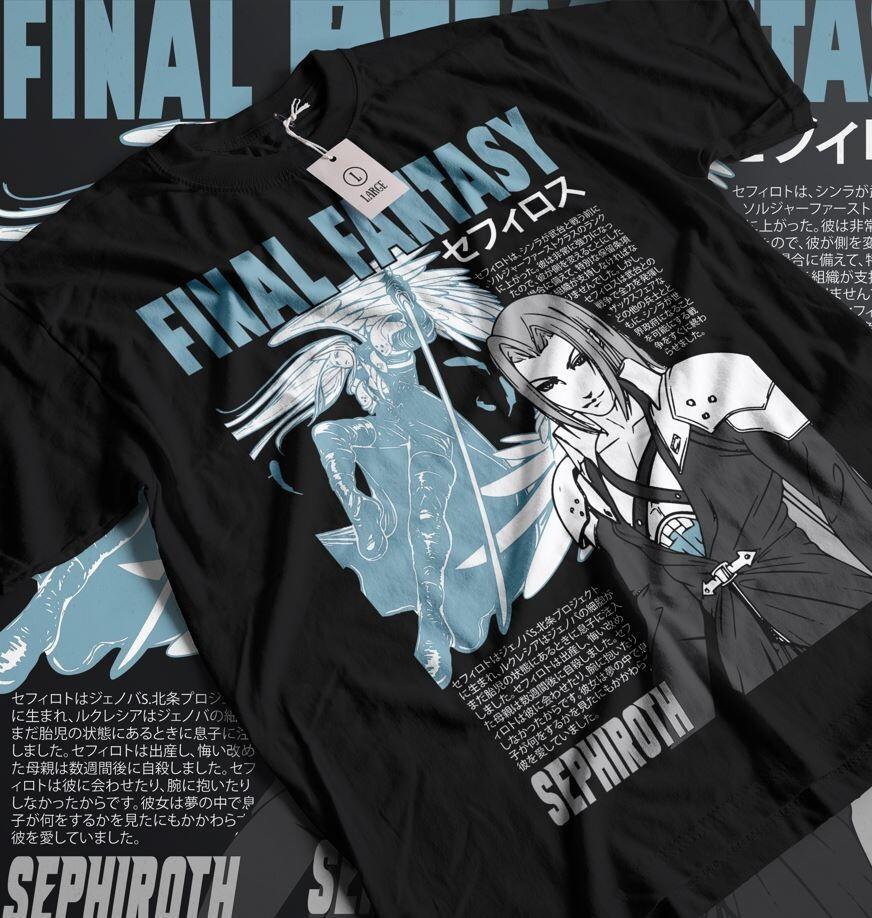 

Starry Mako Reactor T-shirt FF7 Final Fantasy Merch Moogle Anime Gift Shirt 3XL