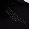 Banyan Tree S925 Silver Long Earrings for Women - Square Design, 2022 Fashion for Round Faces