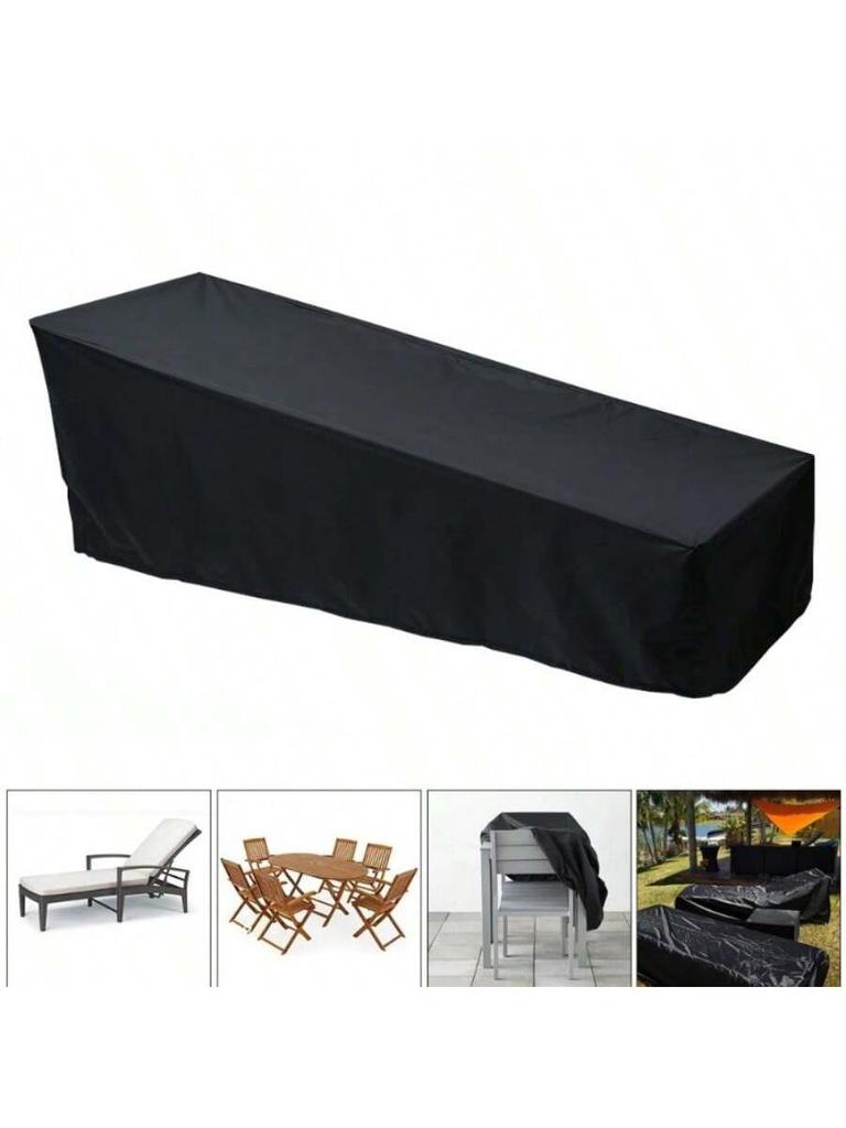 1 stk Utendørs Hage Solseng Overtrekk Solseng Overtrekk Uteplass Utendørs Lounge Stol Recliner Beskyttende deksel Møbel Vanntett deksel