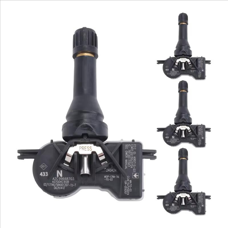 4PCS 407004CB0B Car TPMS Tire Pressure Sensor System 433MHz For Lada Kalina Nissan Qashqai Almera Infiniti Q60 40700-4CB0B