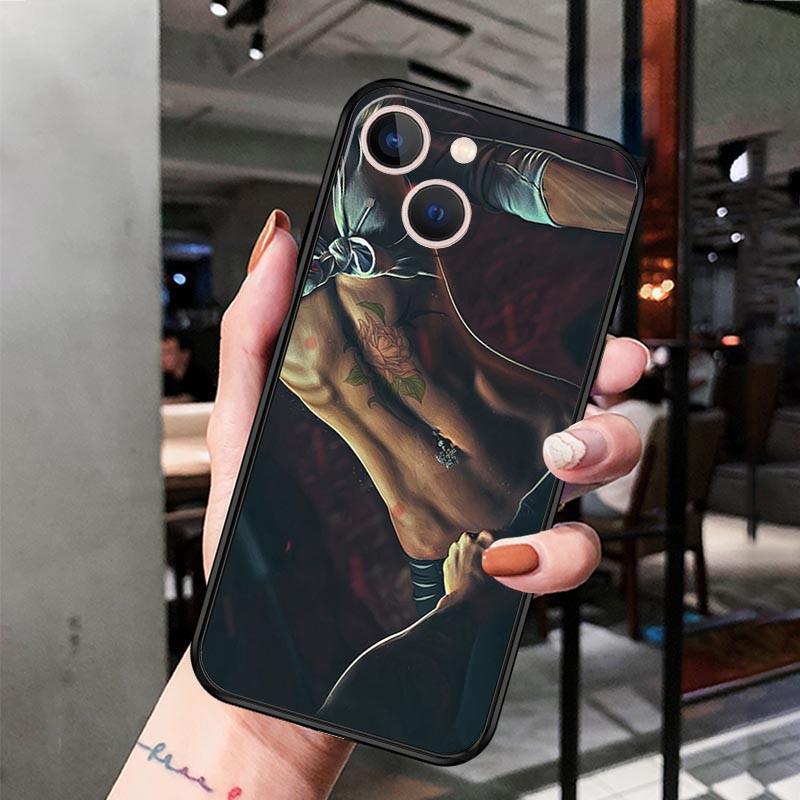 Applicable Apple Iphone14 Mobile Phone Case Luxury Sexy Tattoo Girl Angel Mobile Phone Case Painted Anti-Drop