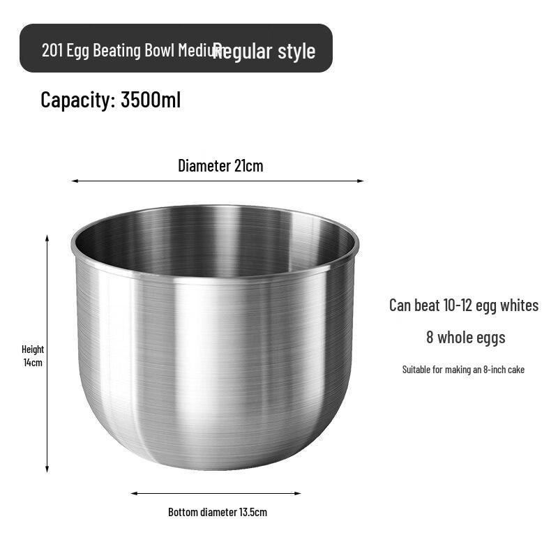 ZISIZ 304 Stainless Steel Mixing Bowl