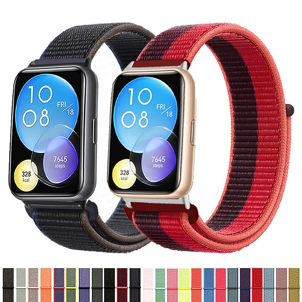 Band For Huawei Watch Fit 2 Strap Smart Watch Accessories Replacement Wristband Nylon Bracelet Correa Huawei Watch Fit2 Strap