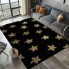 Star Pattern Carpet Mat Rug - Brown Yellow Geometric Design Modern Minimalist Home Decoration for Living Room Bedroom Floor Mat