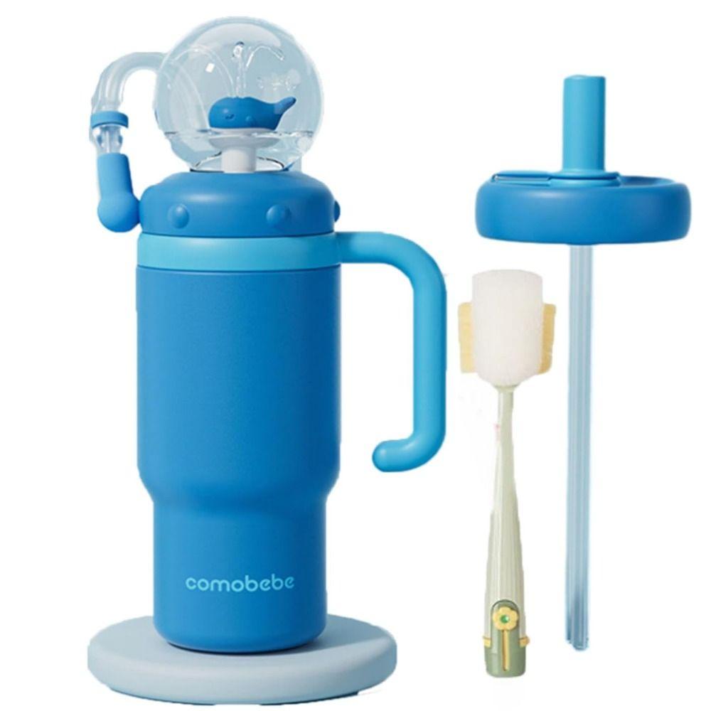 Rozšířené držadlo Velrybí fontána Tumbler Nepropustný hrnek na pití Nový velrybí hrnek