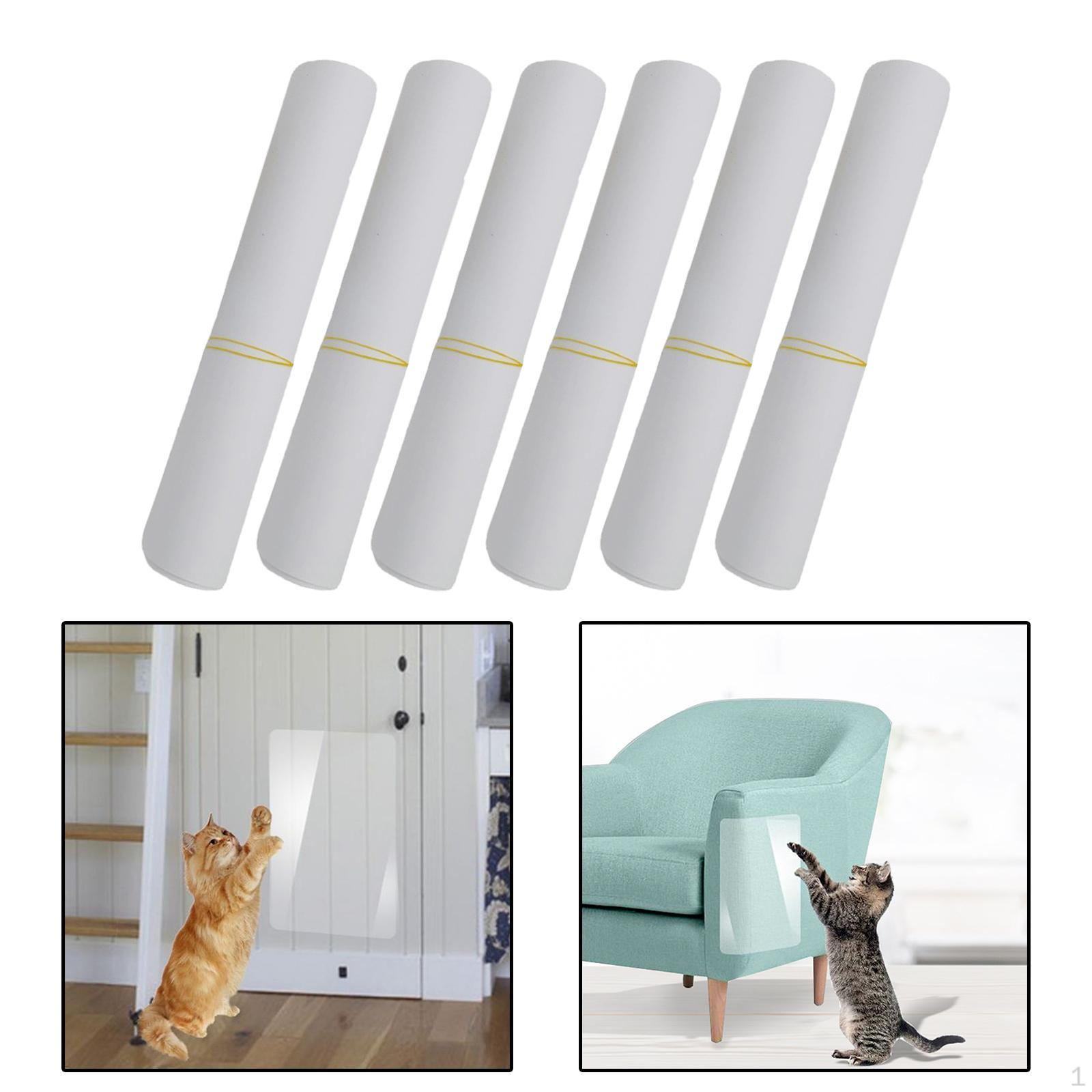 

cat and Guards Self-Adhesive Pads, Furniture Pad Deterrent, Cover to The Upholstery, Door, Wall, 6PCS 15x30cm