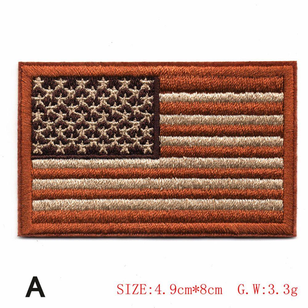 Tactics Thread Garment Flag Patriotic Sew On Clothes Stickers Embroidered Appliques Iron On Patches