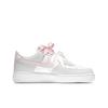 Nike Air Force 1 Couple's Shopping Bag Abrasion Resistant Low top Skateboard Shoes Women's Gray Pink CZ0270-106(Team2363-S-BOX)