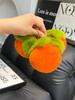 2025 Real Rabbit Hair Mini Cute Small Persimmon Keychains Women Plush Rex Rabbit Fur Car Key Chain Bag Decoration Pendant Gift