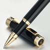 Black Rollerball Pen With 24K Gold Finish, Luxury Grade Craftsmanship Pen, Schmidt 888F Ink Refill, Exquisite Men's And Women's Gift Pen Set,