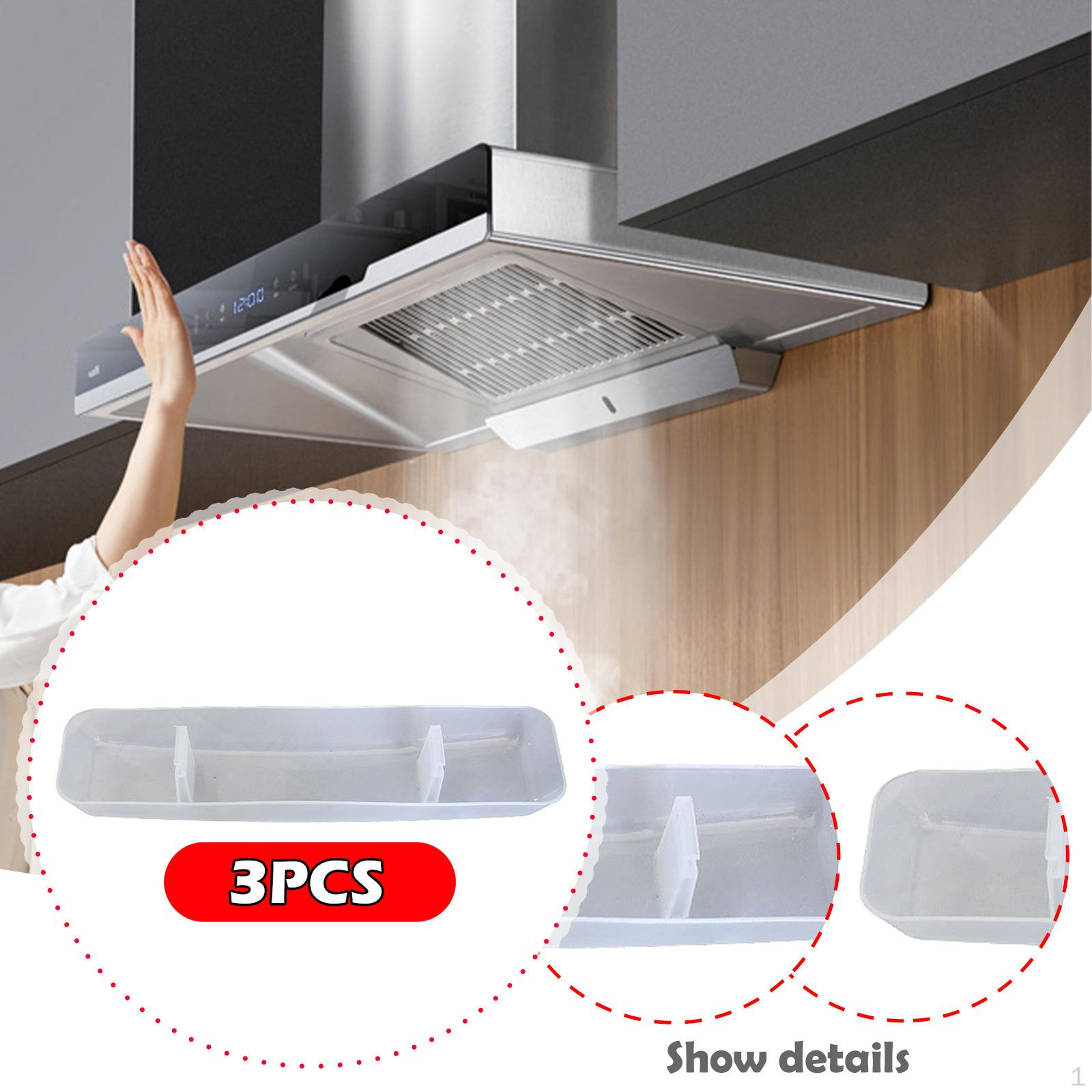 

3x Range Hood Oil Cups, Catcher, Cooker Accessories, Reusable for Home Restaurant