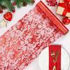 Sparkling Sequin Table Runner Glitter Metallic Foil Thin Mesh Roll Table Runner Christmas Halloween Baby Shower Wedding Birthday Party Decoration
