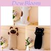 Cute Cat Cartoon Long Body Pillow With Soft Plush For Girls Sleep And Relaxation