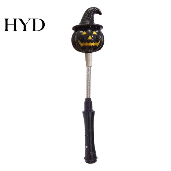Ghost Light Decoration Halloween Party LED Glow Stick for Kids, Spooky Pumpkin No Flame Lighted Up Rod with Spring Holiday Favors Ritual
