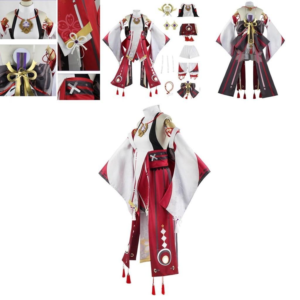 Yae Miko Guuji Yae Cosplay Kostým Uniforma Oblečení Pro Halloween