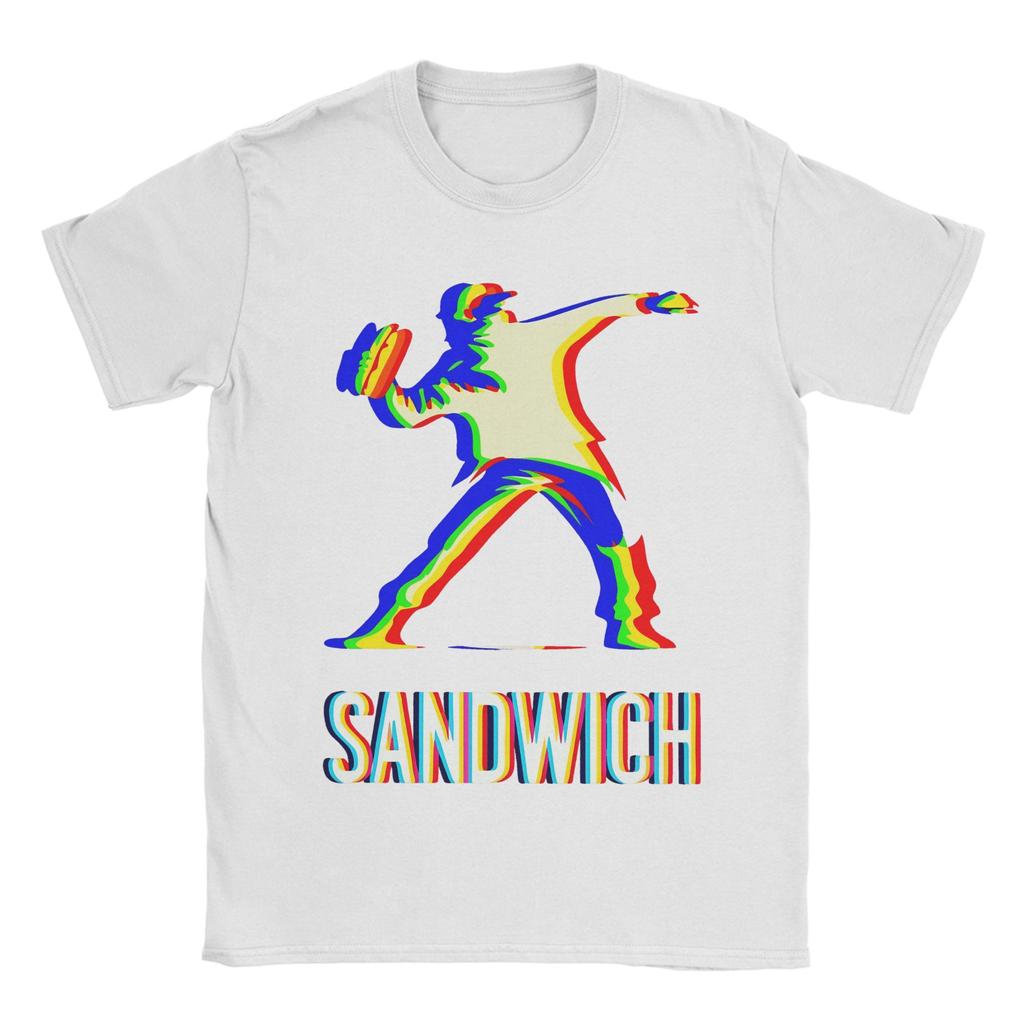 Dc Sandwich Guy T Shirts Men Pure Cotton Casual T-Shirt O Neck  Tee Shirt Short Sleeve Clothing Summer