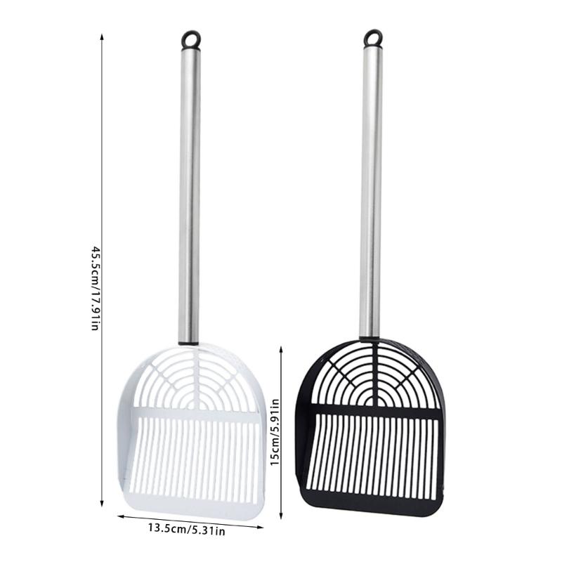 Large Cats Litter Scoops Metal Scoops for Kittens Litter Box Hollow Poop Sifter Shovel Cleaner