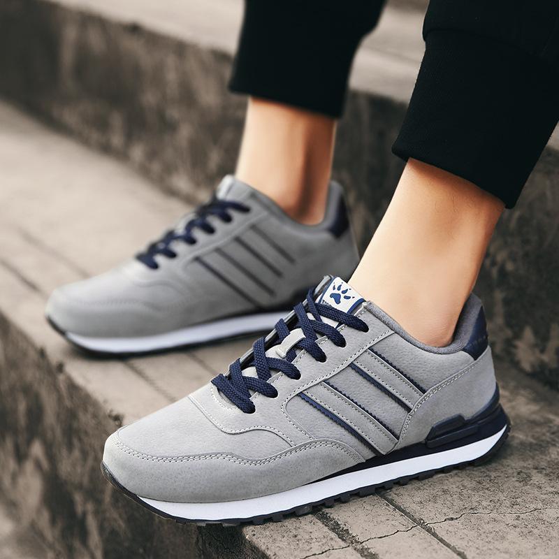 Fashion Sports Shoes for Men Fashion Casual Shoes Mens Outdoor Jogging Trainers Non-slip Lightweight Flat Lace-up Walking Sneaker Tenis