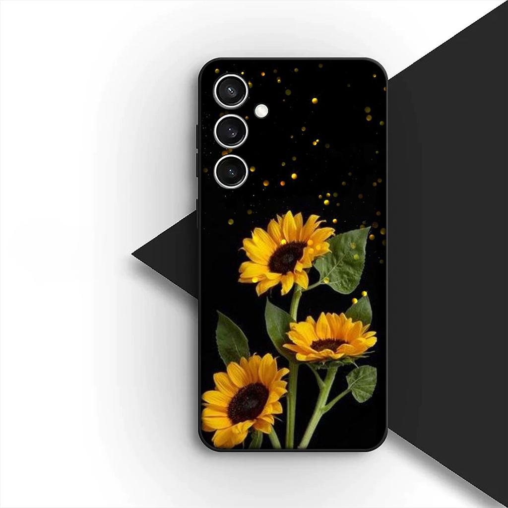 Protective Cover for Xiaomi Redmi Note 12 11 10 A3 Pro 10A 10C 12C Note12 5G 4G Casing Phone Case Yellow Sunflower Flower