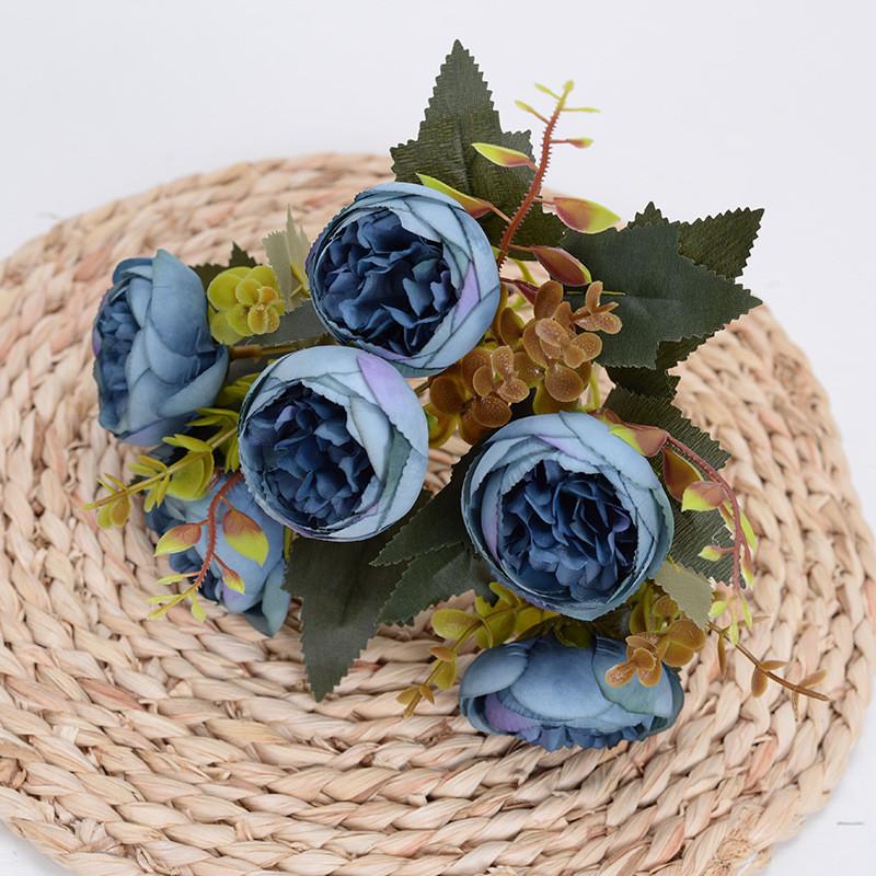 Simulation Golden Peony For Indoor Home Party Decoration Core Pack Flower Peony