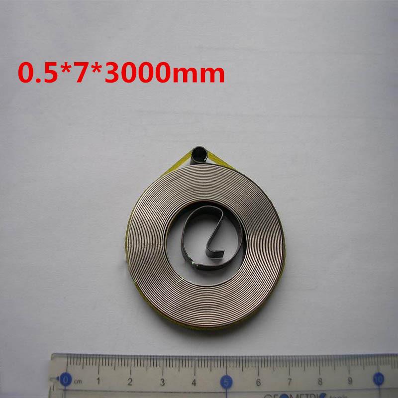 Cheap Flat Small Clock Constant Force Coil Spring Spiral Power Spring, (0.6-0.8)mm Thickness*(5-10)mm Width*(1800-3000)mm Length