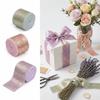 4cm Width Glitter Chiffon Ribbon 5m Length Elegant Silk Frayed Ribbon Decorative Ribbon Luxury Frayed Ribbon Bridal Shower
