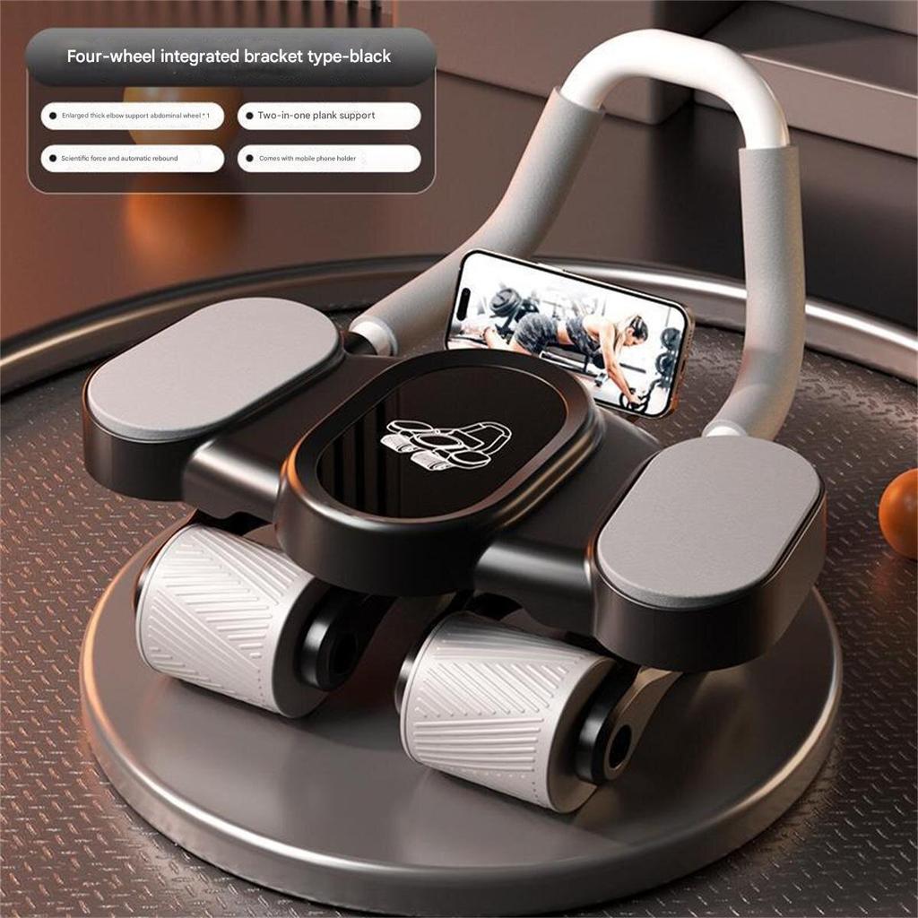 New Weight-bearing Abdominal Wheel Automatic Rebound Men and Women's Abdominal Wheel Fitness Equipment Artifact Sports Home Abdo