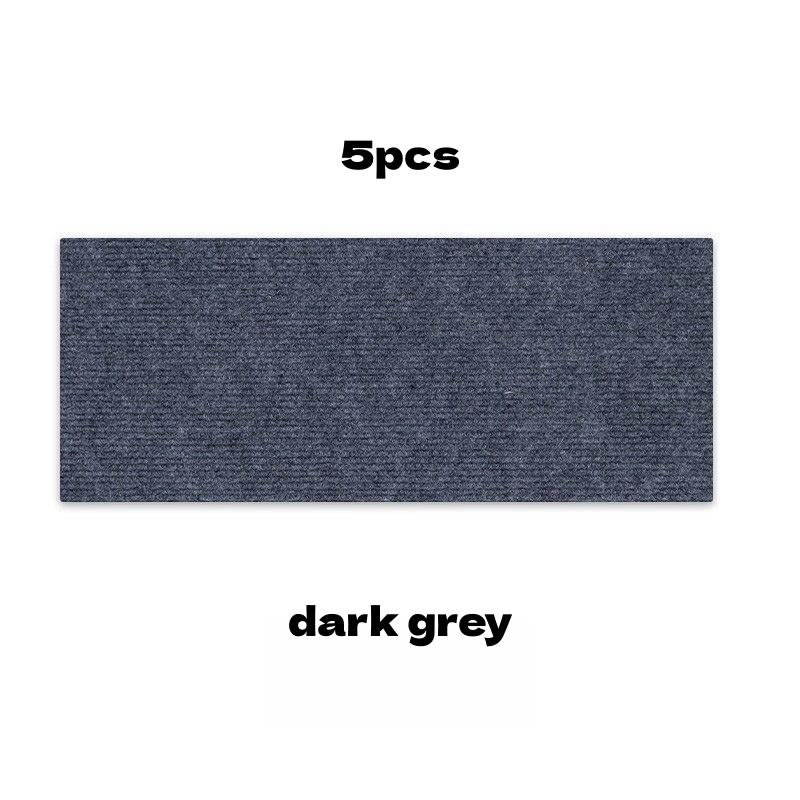 5Pcs 20x100cm Self Adhesive Stair Tread Mats Non-Slip Water Absorbent Safety Mute Carpet Pad Step Anti-Slip Mat Floor Protection
