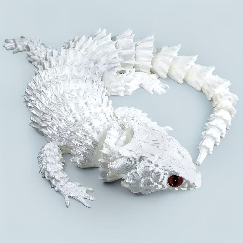 3D Printed Crocodile Articular Movable Funny Gifts Rotatable Office Home Desktop Decorations Crafts Decor 3D Printing Toy
