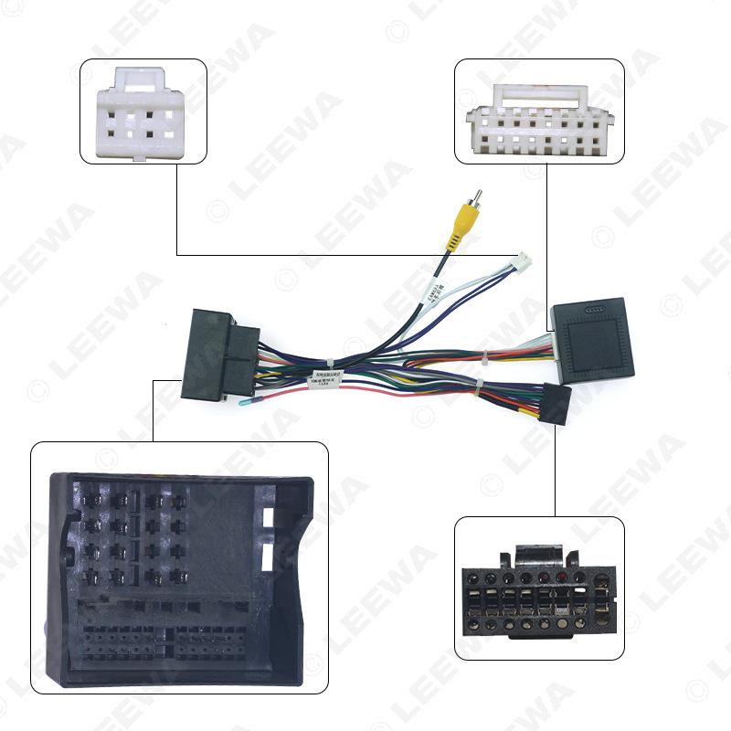 Power Cord with Protocol Box for GAC Trumpchi GS3/GS4/GE3/GA6/EV Android Navigation Systems