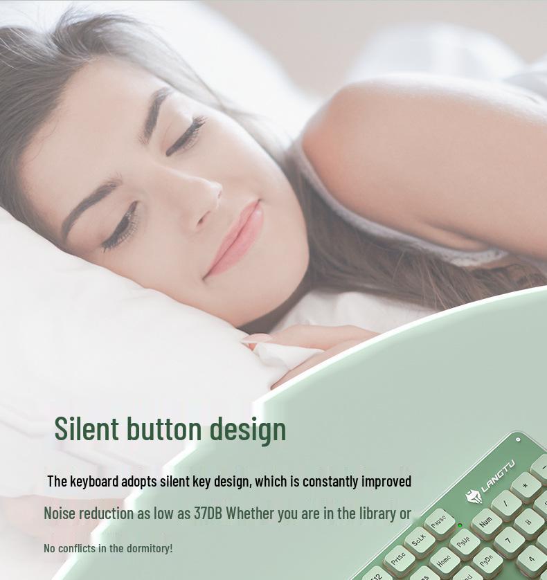 L1 Silent Wireless Backlit Gaming & Office Keyboard