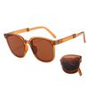Faltbare Sonnenbrille, UV-beständig, leicht, rutschfest, tragbar, für unterwegs, für Männer, Frauen, Erwachsene, zusammenklappbare Brille, modisches Accessoire