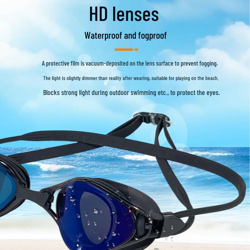 WEZHO Anti-Fog Silicone Swimming Goggles