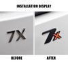 For ZEEKR 7X 2024+ Tailgate Logo Decoration Stickers Metal Material Lettering Styling Emblem Exterior Upgrade Car Accessories