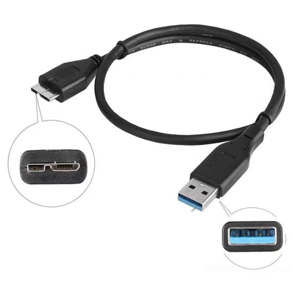 USB 3.0 Type A to USB3.0 Micro B Male Adapter Cable Data Sync Cable Cord for External Hard Drive Disk HDD Hard Drive Data Cable