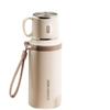 Water Bottle111 Stainless Steel Outdoor Water Cup Household Tea Stew Rope Portable Cup Large Capacity Thickened Double Layer Vacuum Thermos Cup