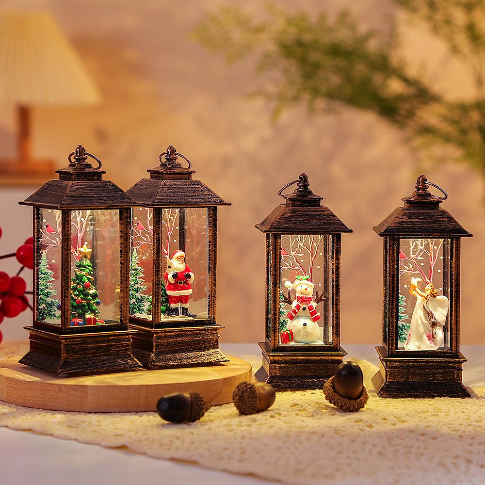 LED Santa Claus Christmas Lantern - Handheld Interior Decoration