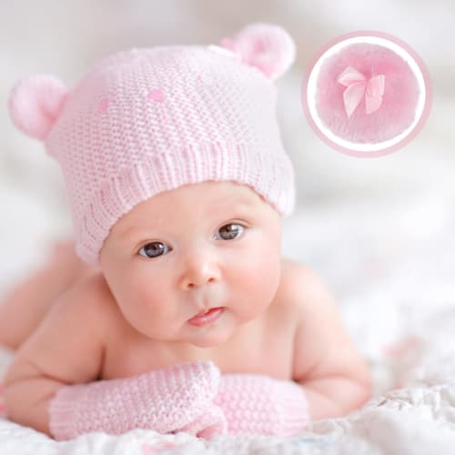 SMASOLO 3-Piece Baby Powder Puff, Large, Fluffy Powder Puff for Pug Hair, Pink, for Toddlers, Gentle On Skin, Lightweight, Body Powder, Versatile