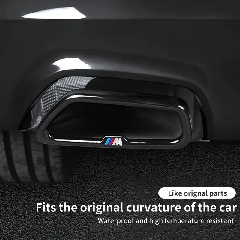-Car Exhaust Muffler Pipe Cover Stainless Steel Tail Pipe Output Frame For BMW 5 Series G30 X3 X5 X7 G01 G02 G05 G07 G20 6GT G32