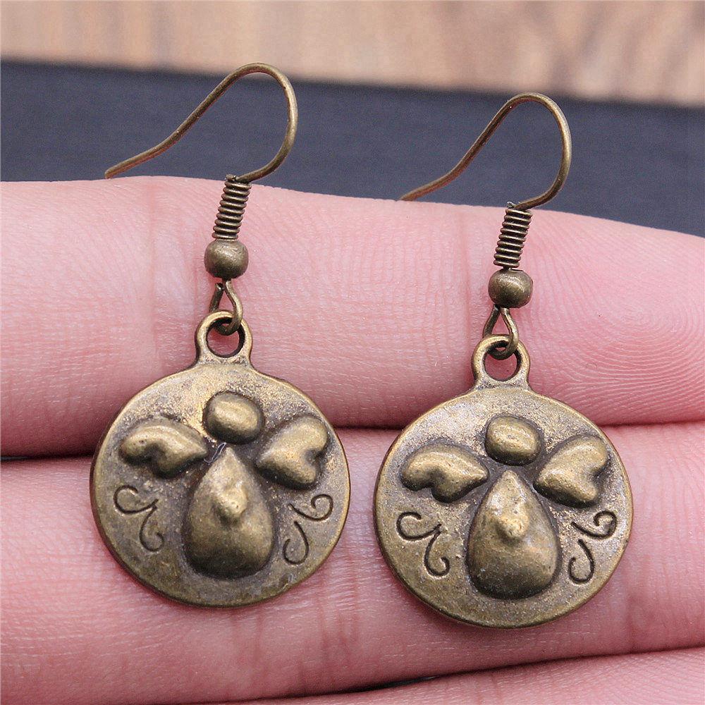 Drop & Dangle Earring Angel Wings Kids' Jewelry MaterialsEarring Size 18x19mm QE002