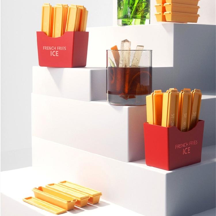Household French Fry Shape Ice Making Molds Rectangular Portable Ice Maker Tool Cold Drink Accessories for Household