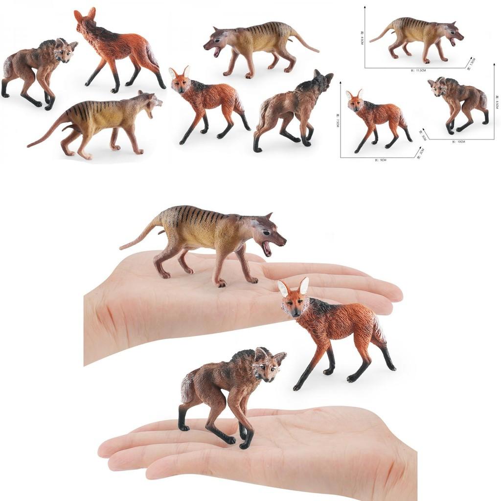 Fabrikmodell-Wolfsfigur aus Kunststoff für Bildungszwecke und zum Sammeln von Kindern