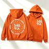 Autumn Men's Women's Hoodies Letter Maka Graphics Printing Unisex Fashion Pullover Long Sleeves Loose Casual Vintage Sweatshirts