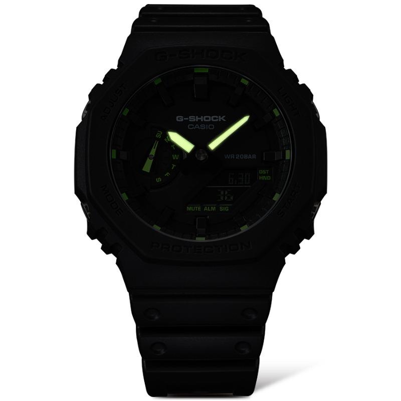 Casio Men's Resin 200M Water Resistant Digital Shock Resistant Quartz Watch GA-2100-1A3