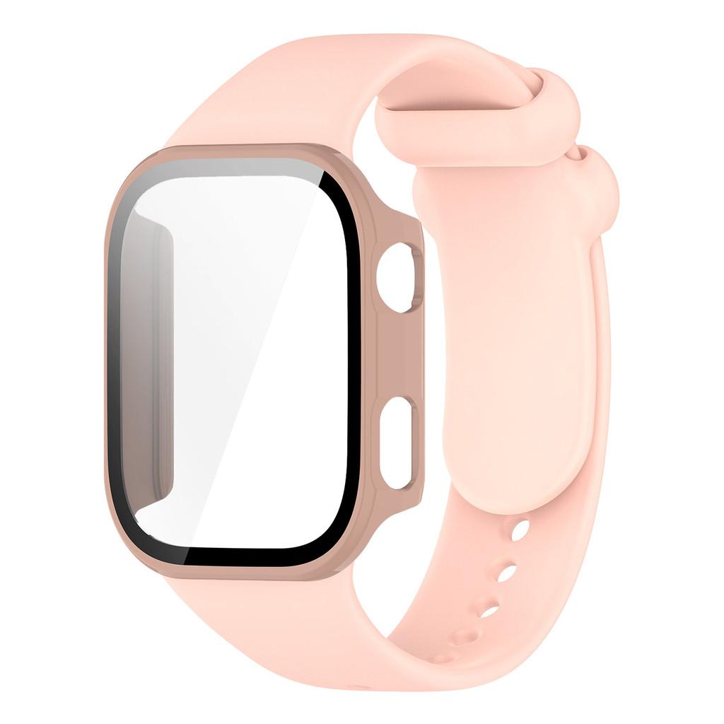 Silicone Strap with PC Case Cover for Redmi Watch 6 Band Sports Comfortable Replacement Bracelet for Xiaomi Redmi Watch6